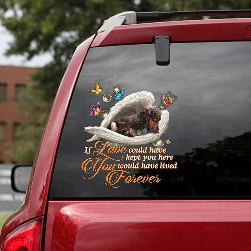 Cocker spaniel2 Sleeping Angel Lived Forever Decal