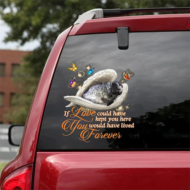 Cocker spaniel Sleeping Angel Lived Forever Decal