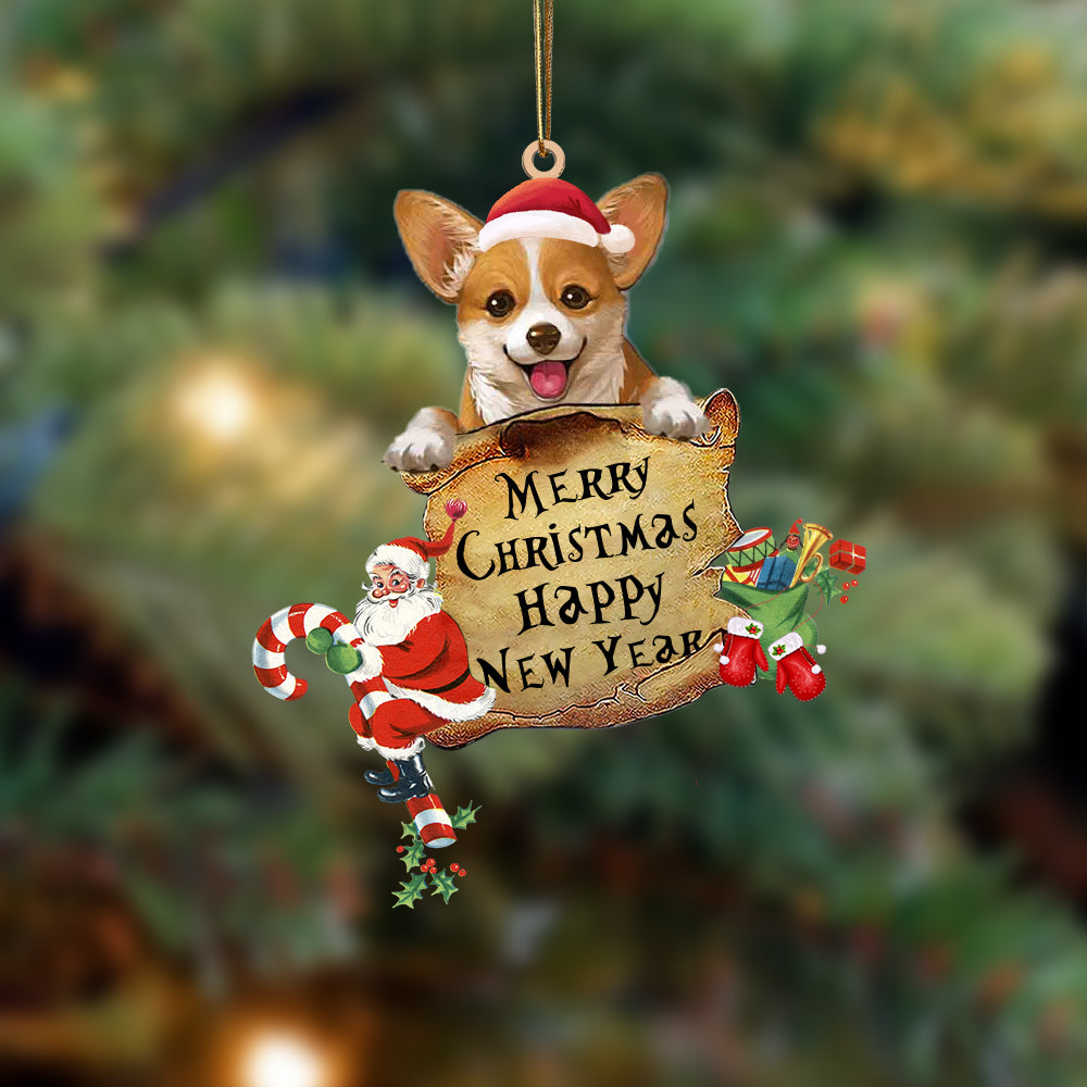 Corgi-Christams & New Year Two Sided Ornament