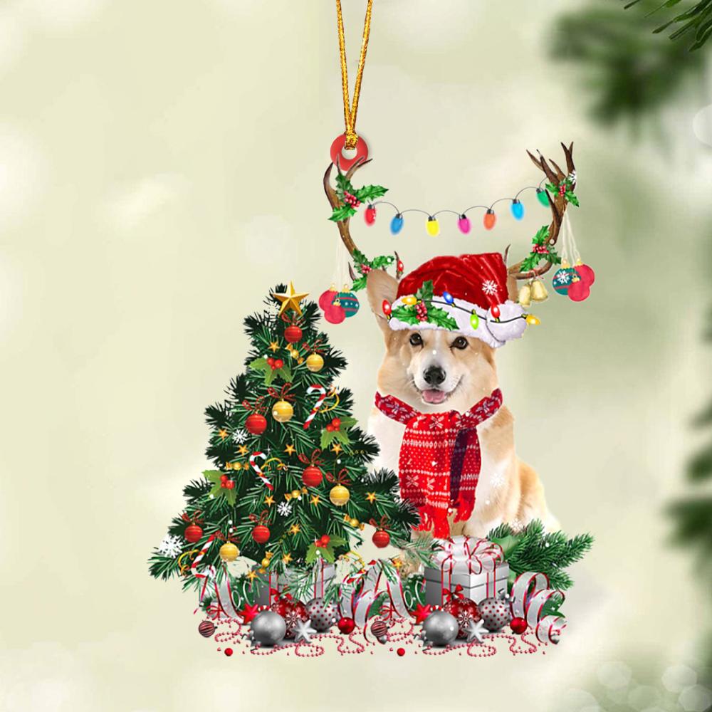 Corgi-Christmas Tree Gift Hanging Ornament