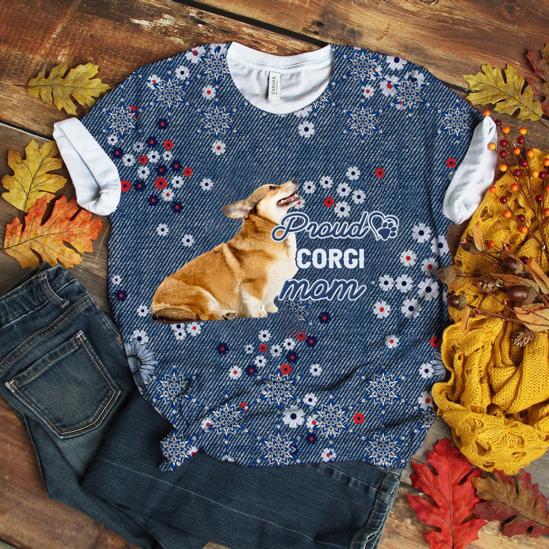 Corgi-Pround Mom T-shirt