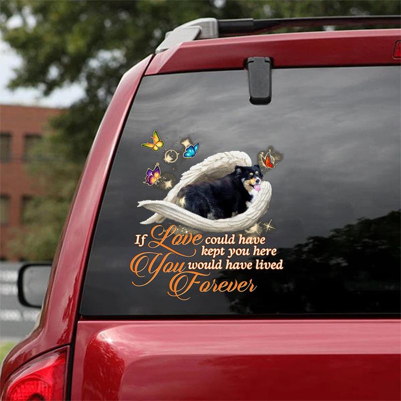 Corgi2 Sleeping Angel Lived Forever Decal