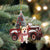 Corgi 3-Christmas Truck Two Sided Ornament