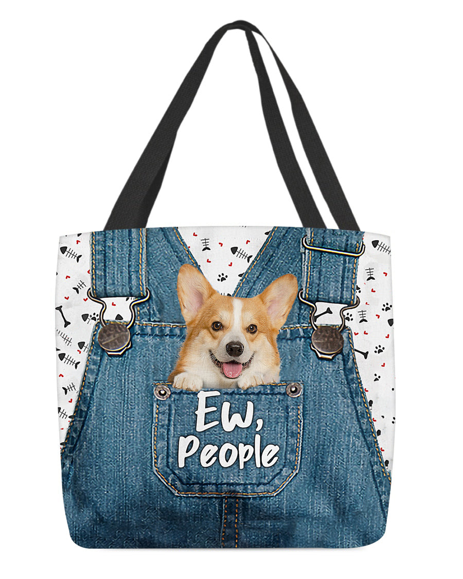 Corgi-EW people-Cloth Tote Bag