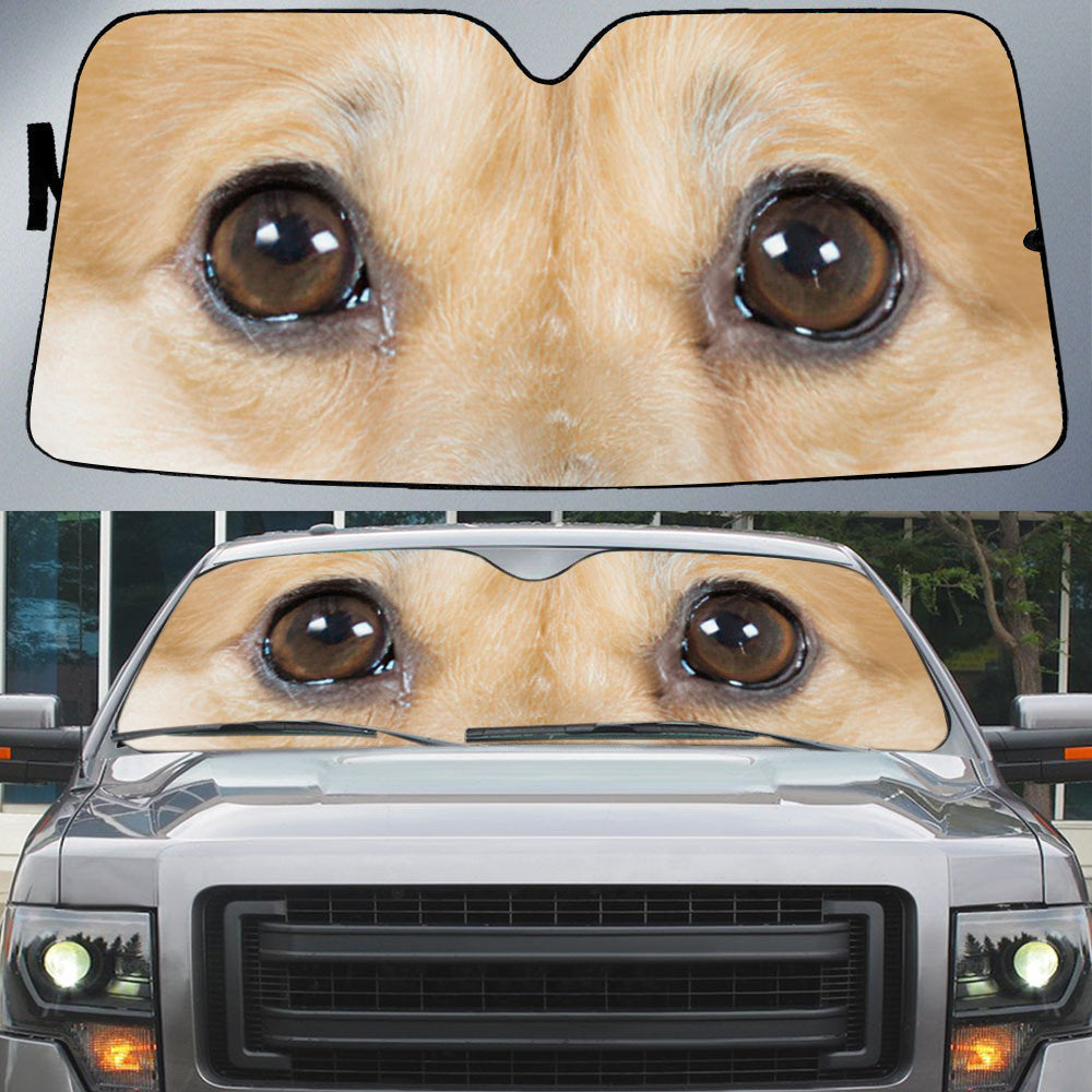 Corgi's Eyes-Beautiful Dog Eyes Car Sun Shade Cover Auto Windshield