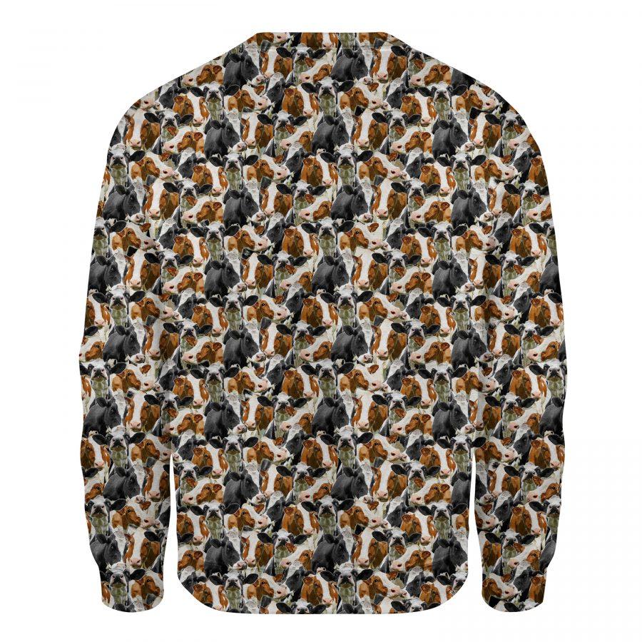 Cow - Full Face - Premium Sweatshirt