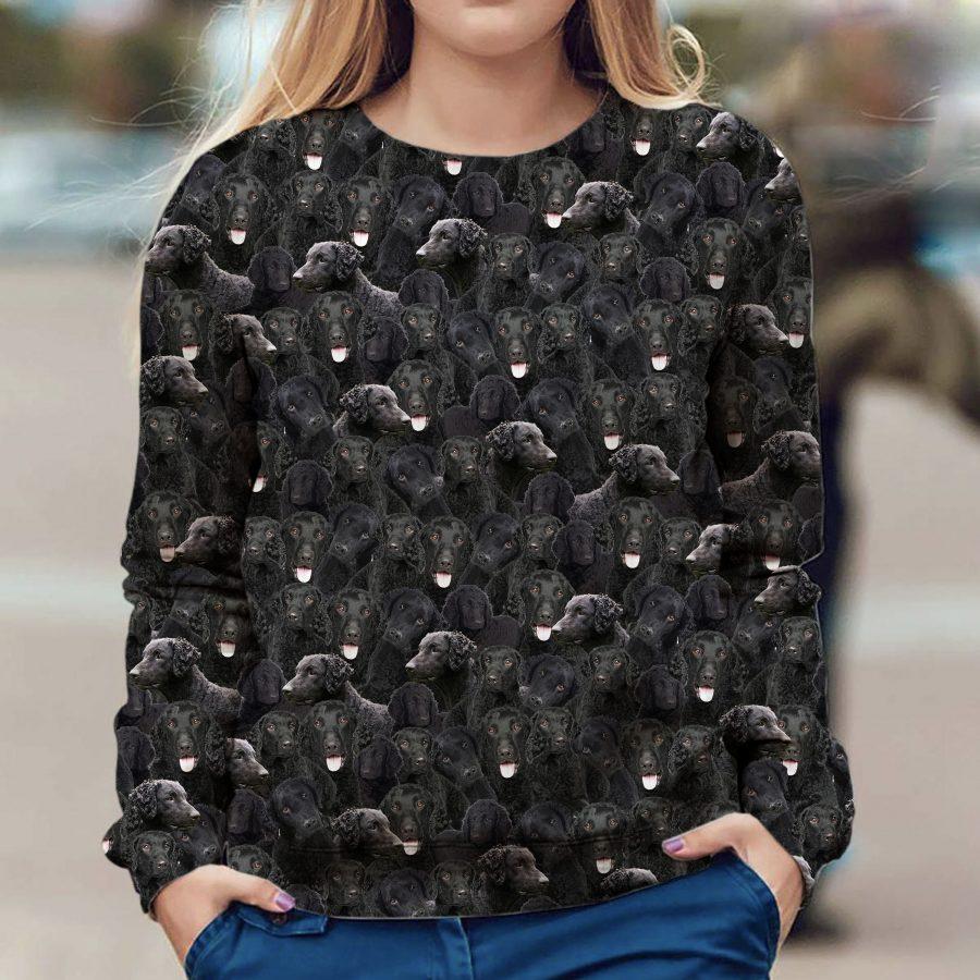 Curly Coated Retriever - Full Face - Premium Sweatshirt
