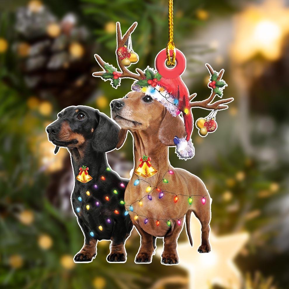 Cute Dachshund Shape Ornament