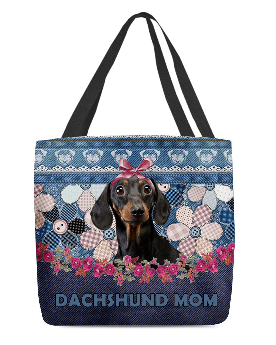 DACHSHUND-Flower Jean Gift for you-Cloth Tote Bag