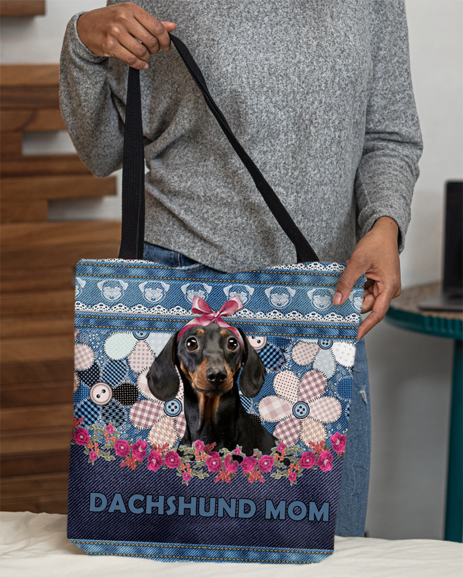 DACHSHUND-Flower Jean Gift for you-Cloth Tote Bag