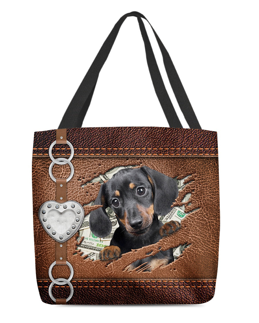 Dachshund-Let Me Go Out -Cloth Tote Bag