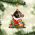 Dachshund-Christmas Bag Gift-Two Sided Ornament