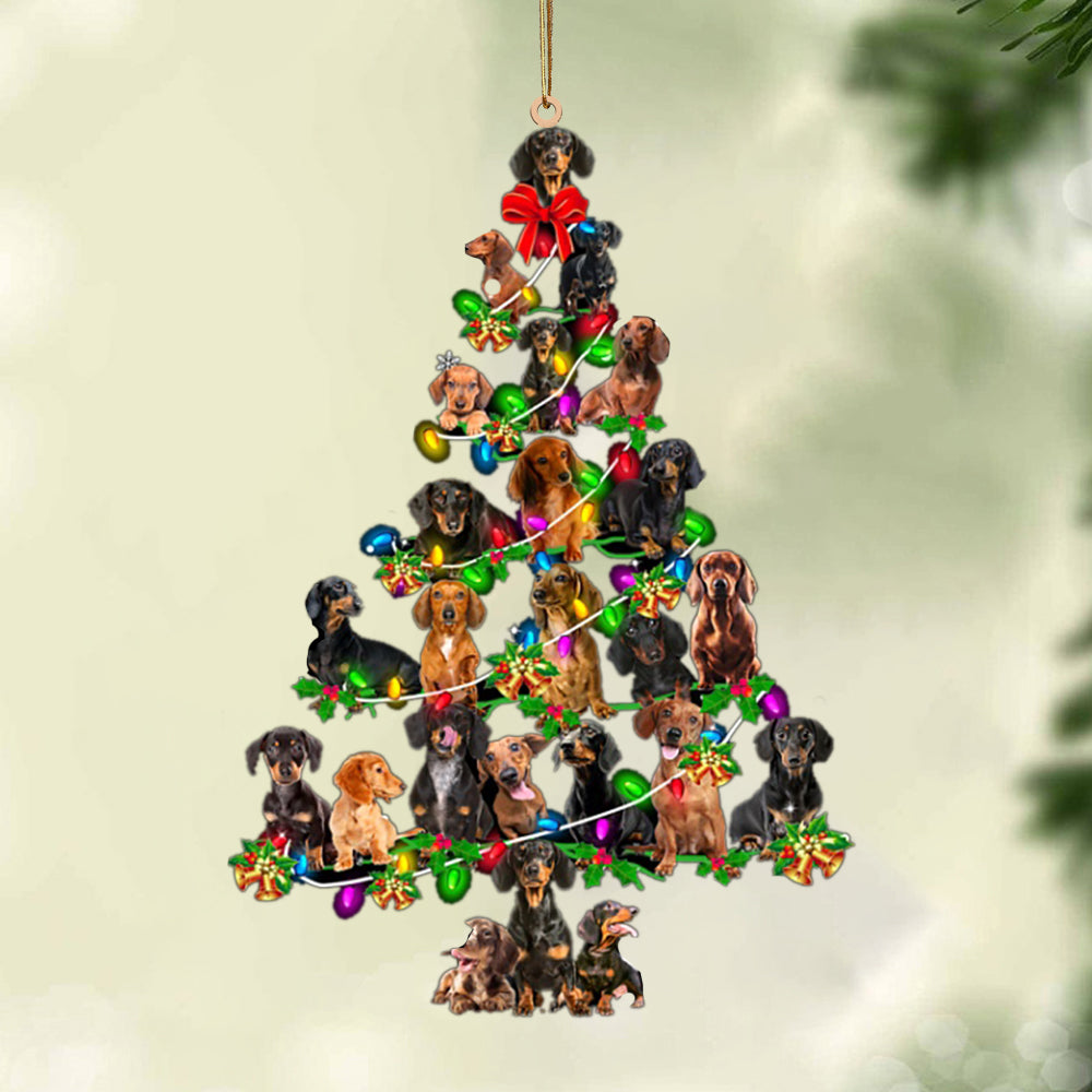 Christmas Tree Lights-Two Sided Ornament
