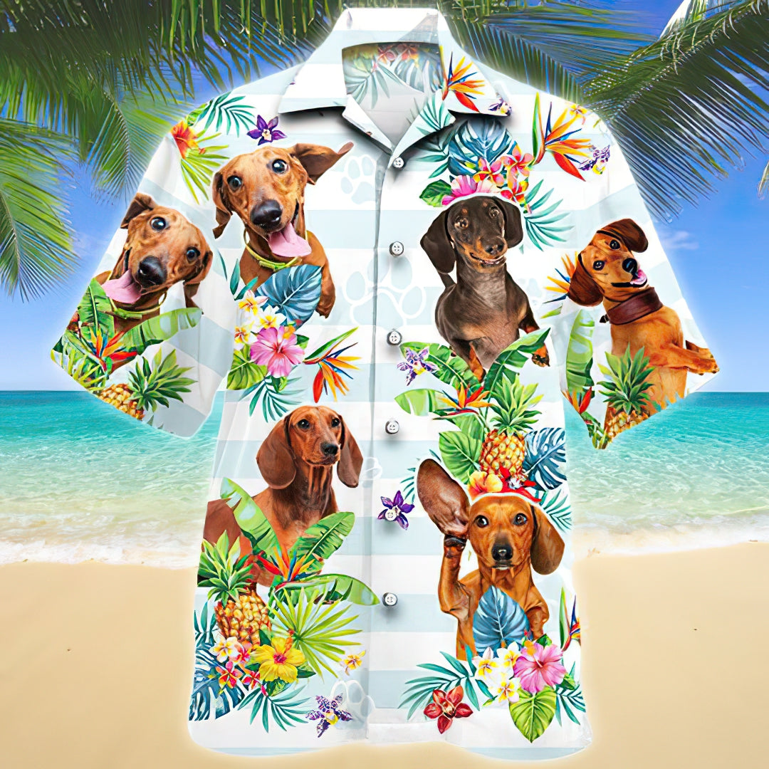 Dachshund sales hawaiian shirt