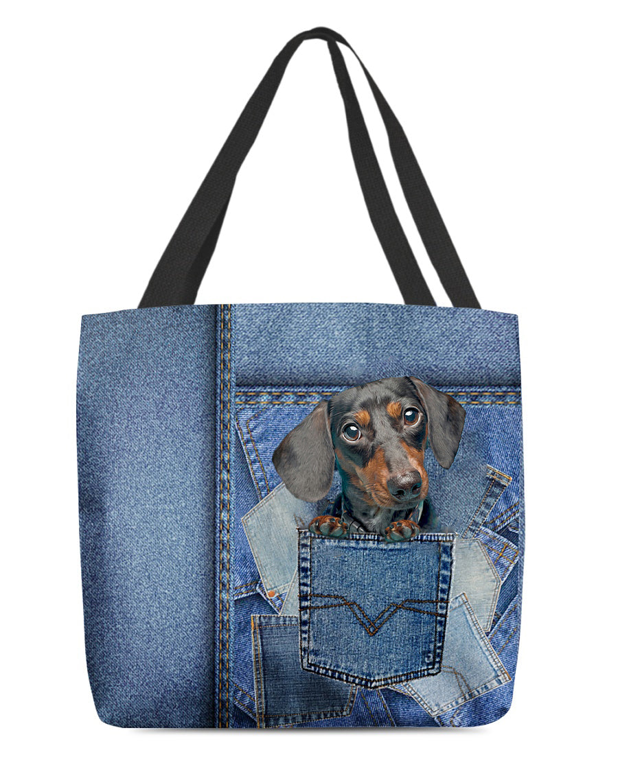 Dachshund-in pocket2-Cloth Tote Bag