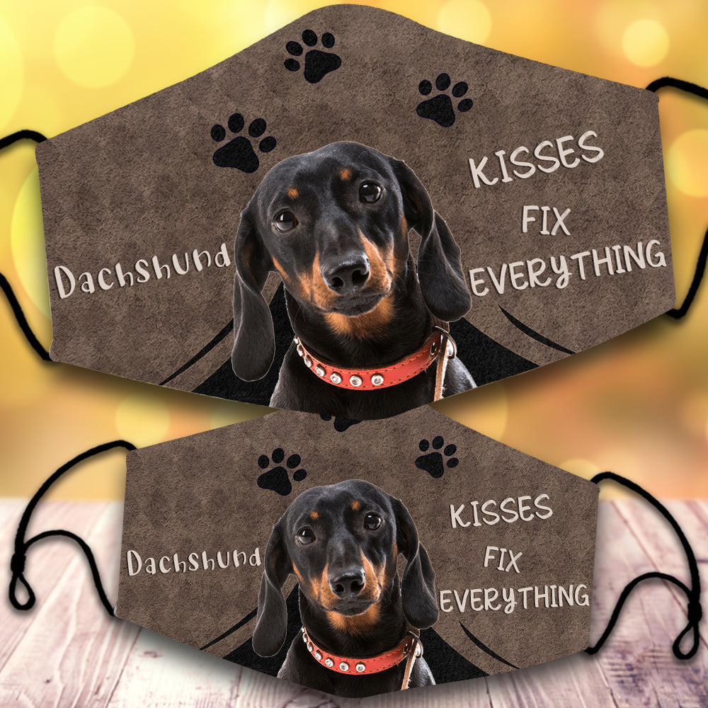 Dachshund 2-Kisses Fix Everything-Veil