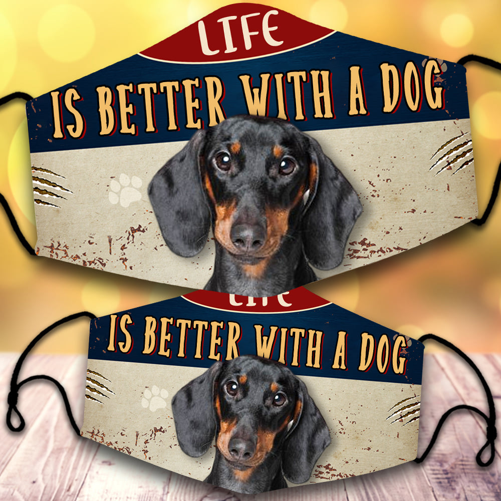 Dachshund 2-Life Is Better With A Dog-Veil