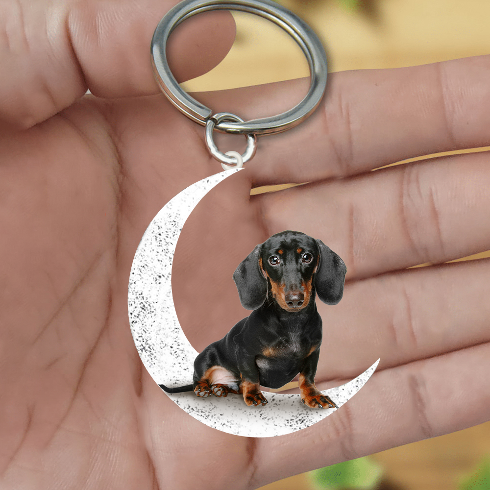 Dachshund (4)-Sit On The Moon Keychain
