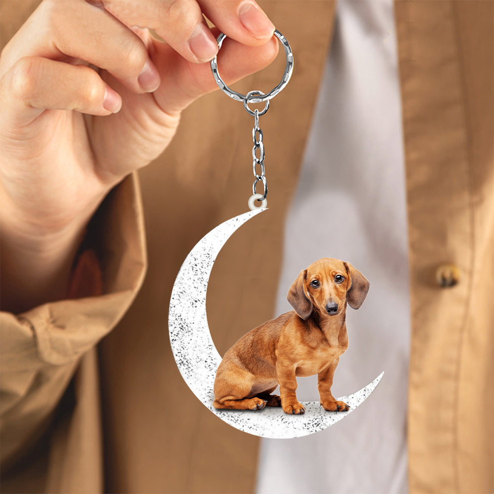 Dachshund (7)-Sit On The Moon Keychain