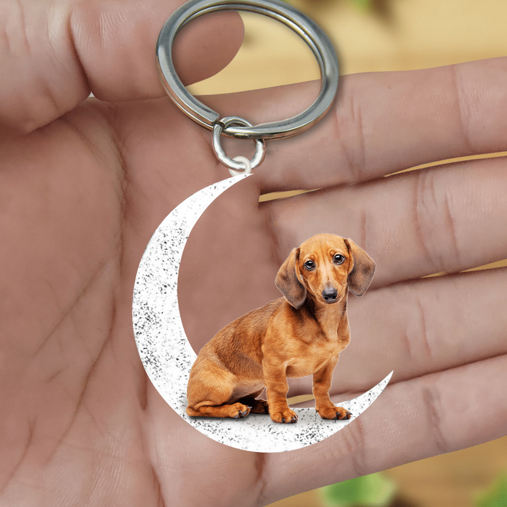 Dachshund (7)-Sit On The Moon Keychain