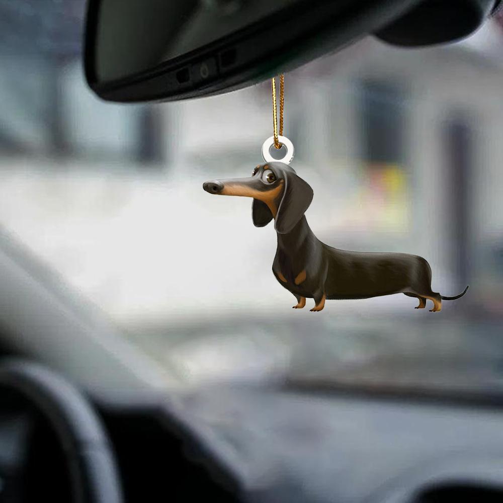 Dachshund-Look at me-two sided ornament
