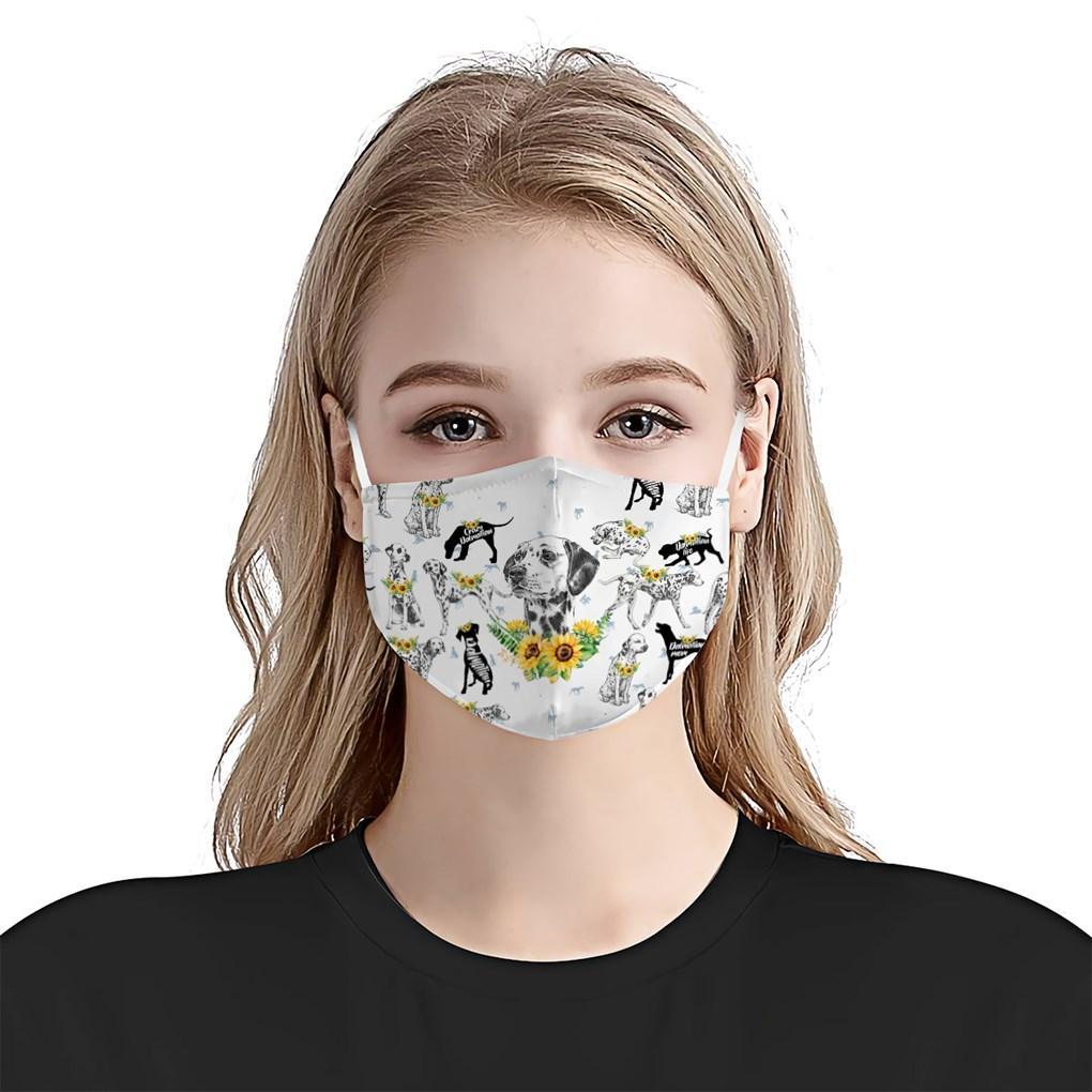 Dalmatian Sunflower EZ07 3006 Face Mask