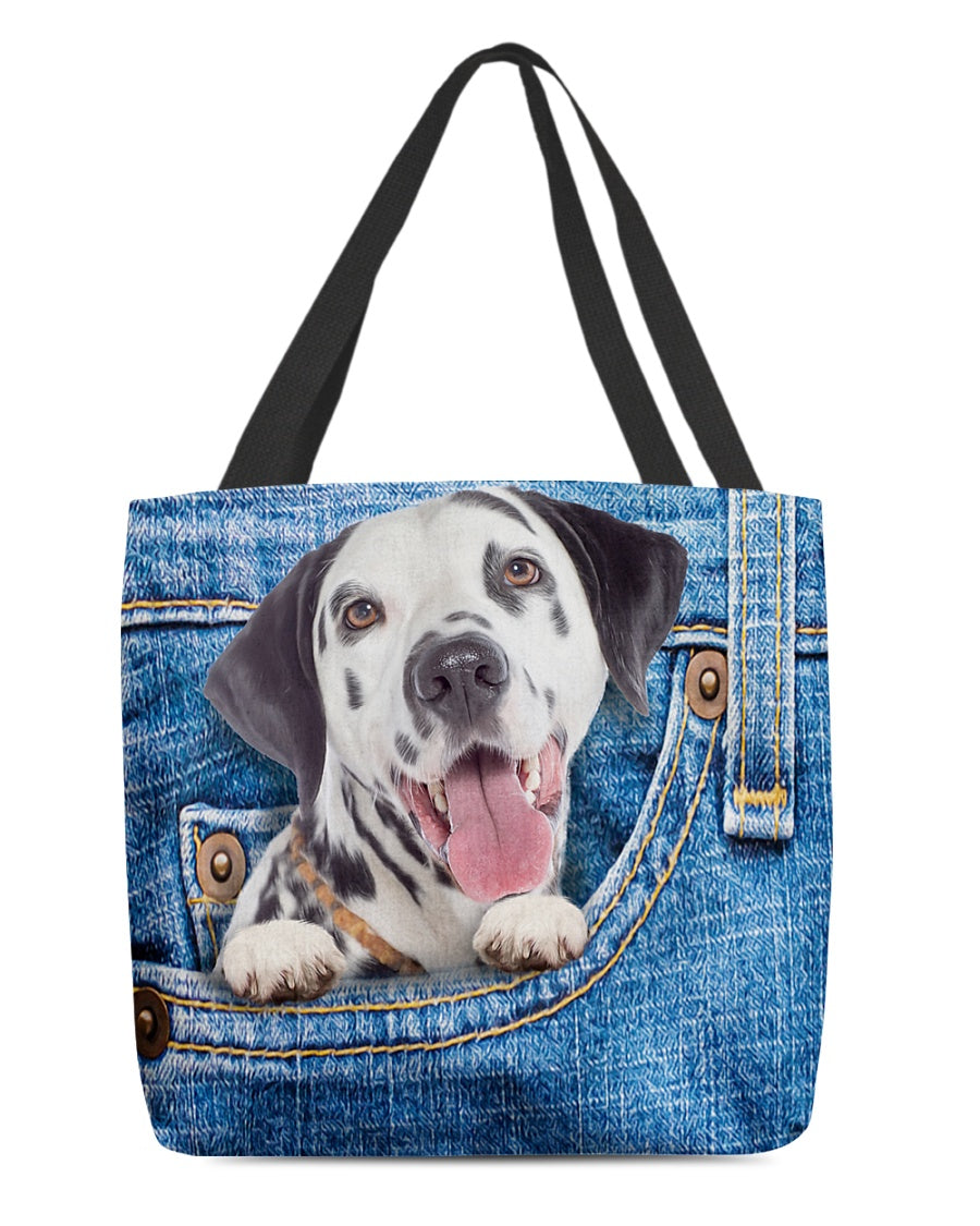 Dalmatian-in pocket-Cloth Tote Bag