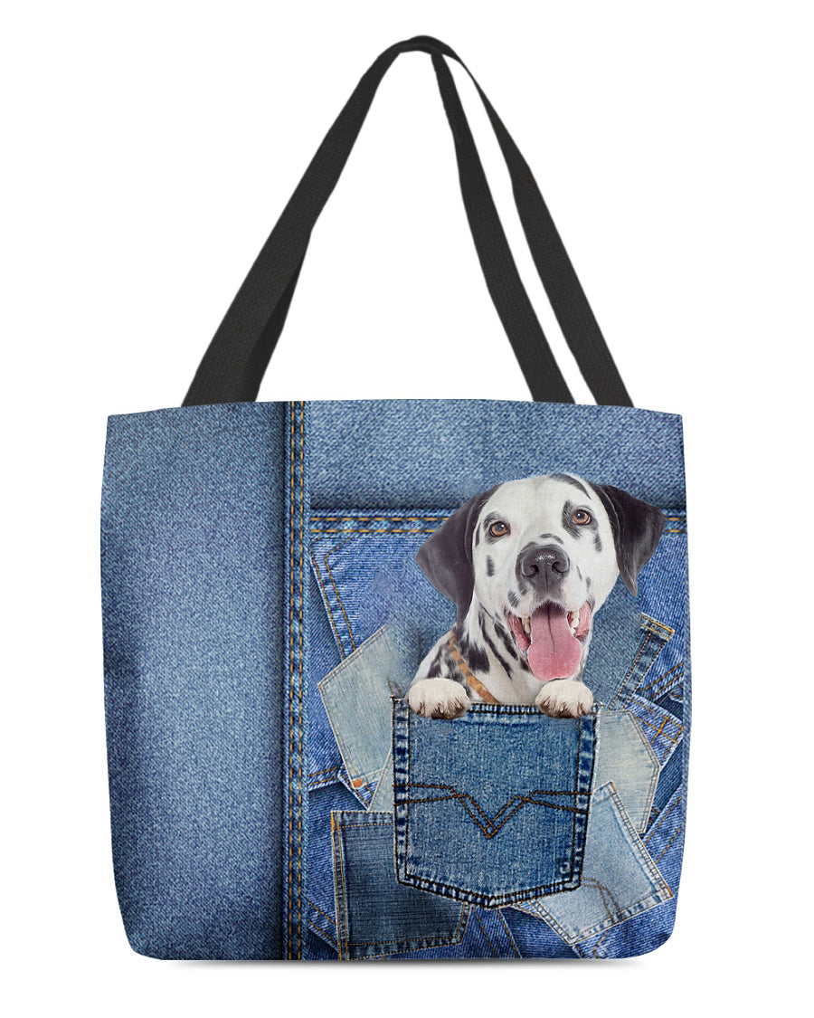 Dalmatian-in pocket2-Cloth Tote Bag
