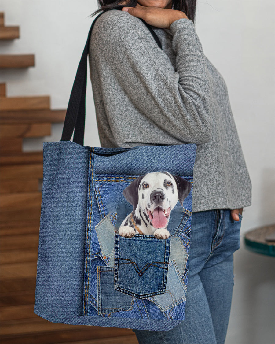 Dalmatian-in pocket2-Cloth Tote Bag