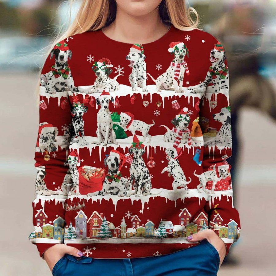 Dalmatian - Snow Christmas - Premium Sweatshirt
