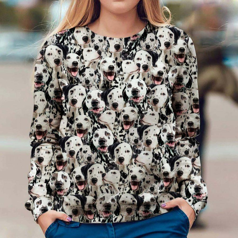Dalmatian - Full Face - Premium Sweatshirt