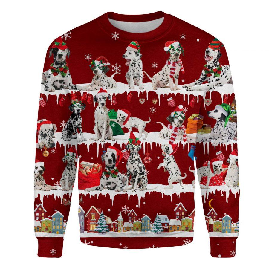 Dalmatian - Snow Christmas - Premium Sweatshirt
