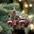 Doberman-Christmas Truck Two Sided Ornament