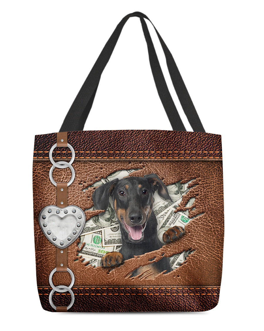 Doberman-Let Me Go Out -Cloth Tote Bag