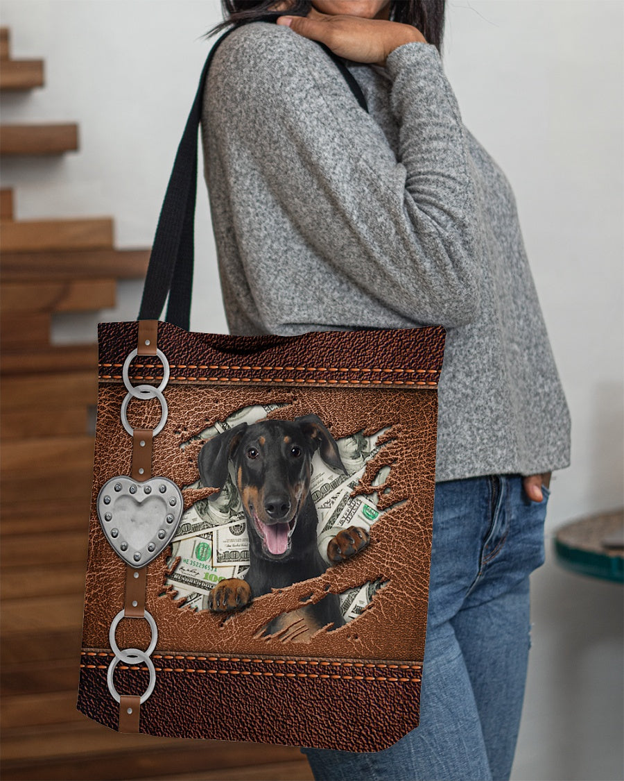Doberman-Let Me Go Out -Cloth Tote Bag