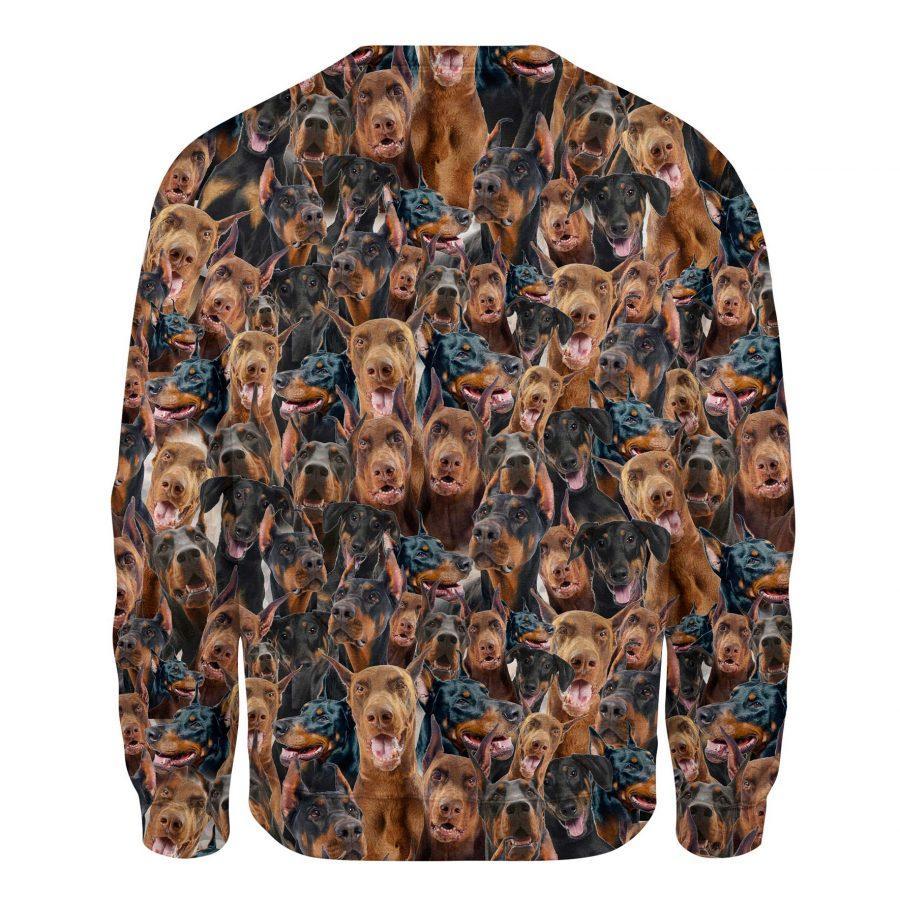 Doberman Pinscher - Full Face - Premium Sweatshirt