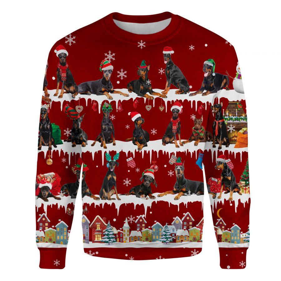 Doberman Pinscher - Snow Christmas - Premium Sweatshirt