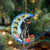 Doberman Pinscher Sit On The Blue Moon-Two Sided Ornament