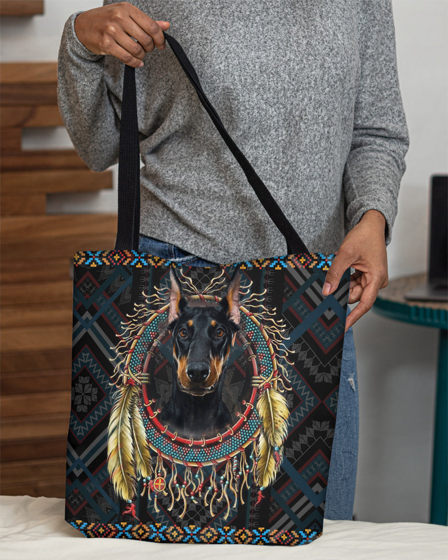 Dobermann  In Dreamcatcher Cloth Tote Bag