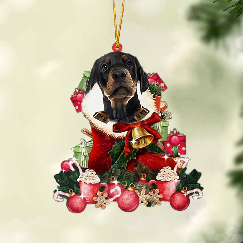 Dobermann Pinscher-Red Boot Hanging Ornament