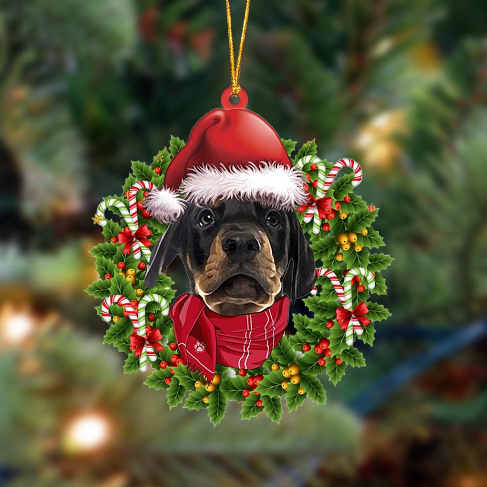Dobermann Pinscher-Xmas Bandana Hanging Ornament
