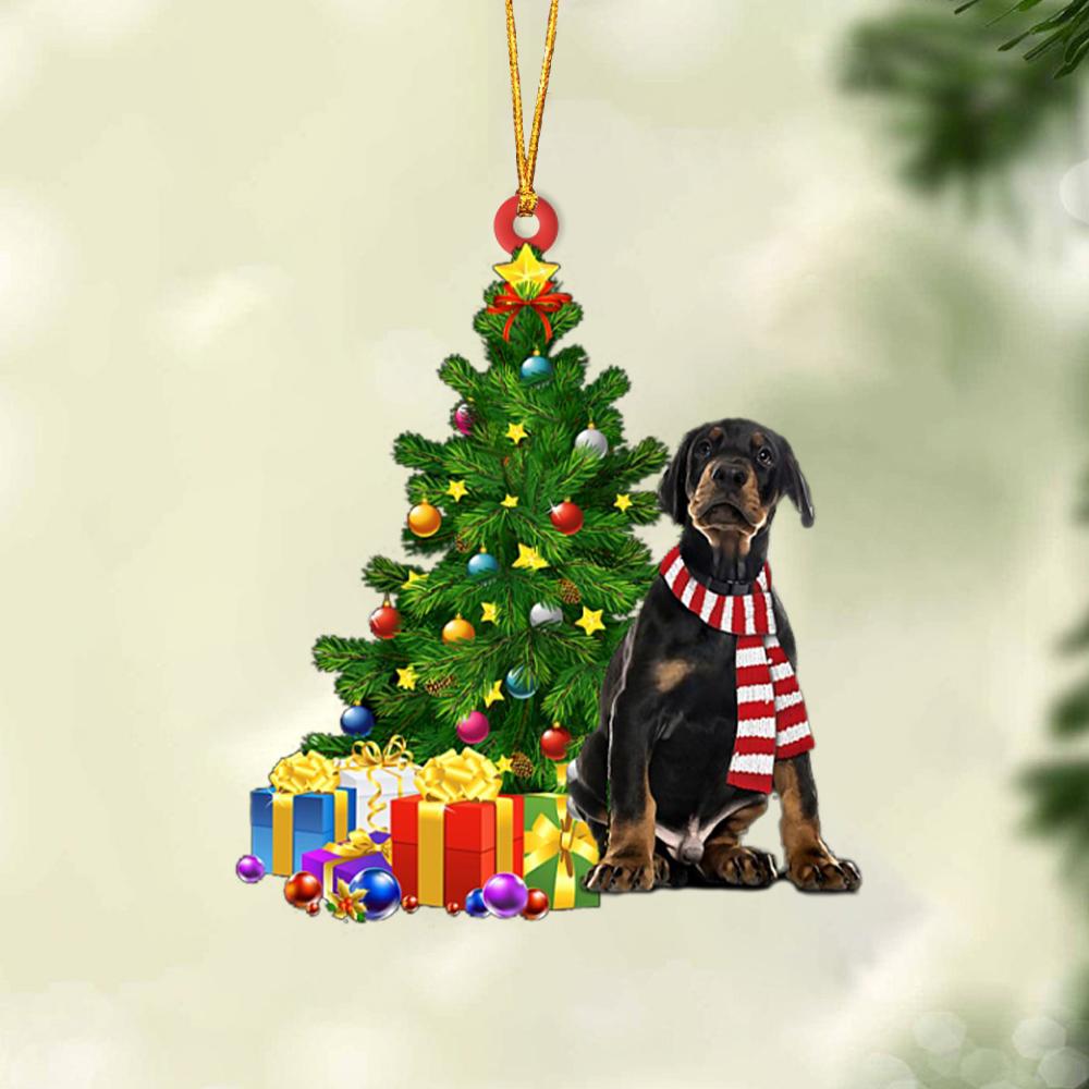 Dobermann Pinscher-Christmas Star Hanging Ornament