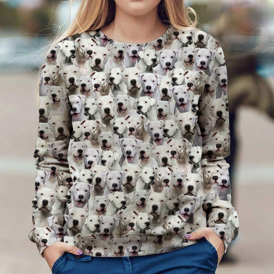 Dogo Argentino - Full Face - Premium Sweatshirt