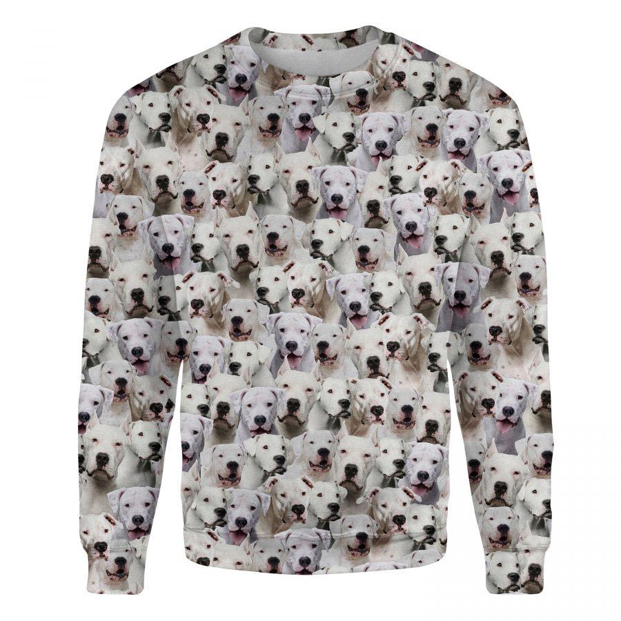 Dogo Argentino - Full Face - Premium Sweatshirt