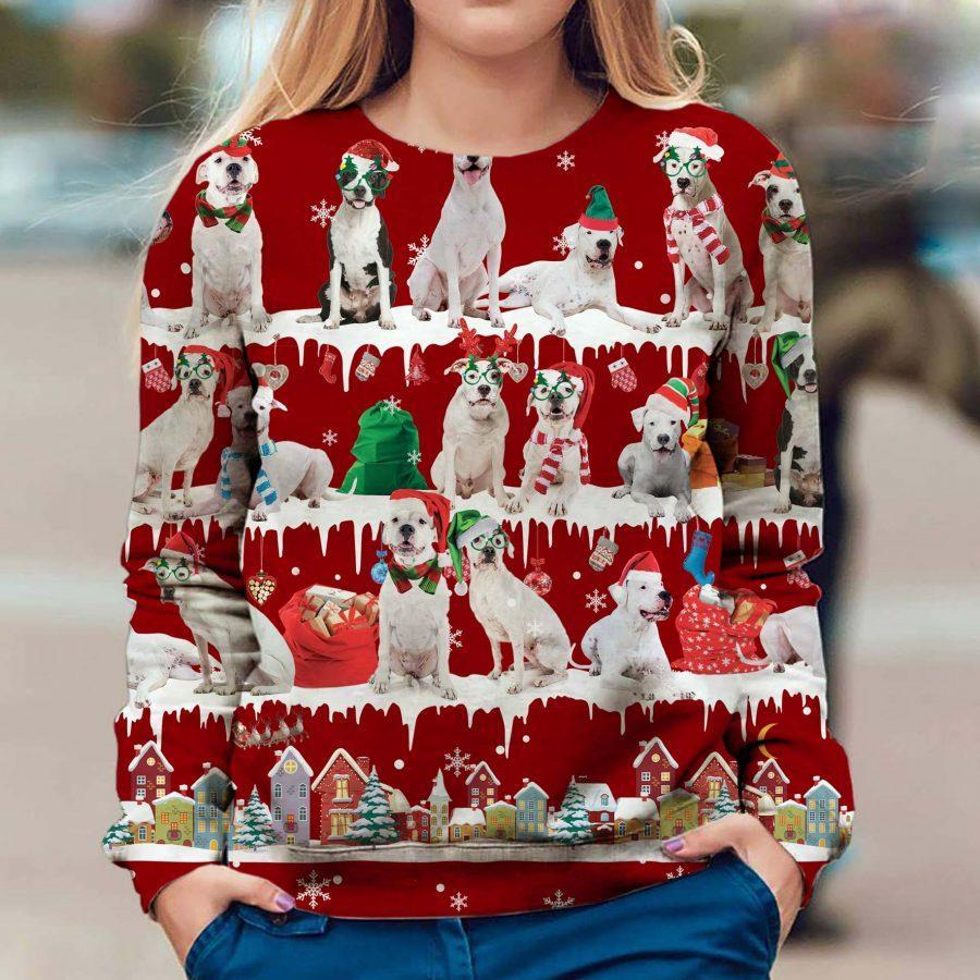 Dogo Argentino - Snow Christmas - Premium Sweatshirt