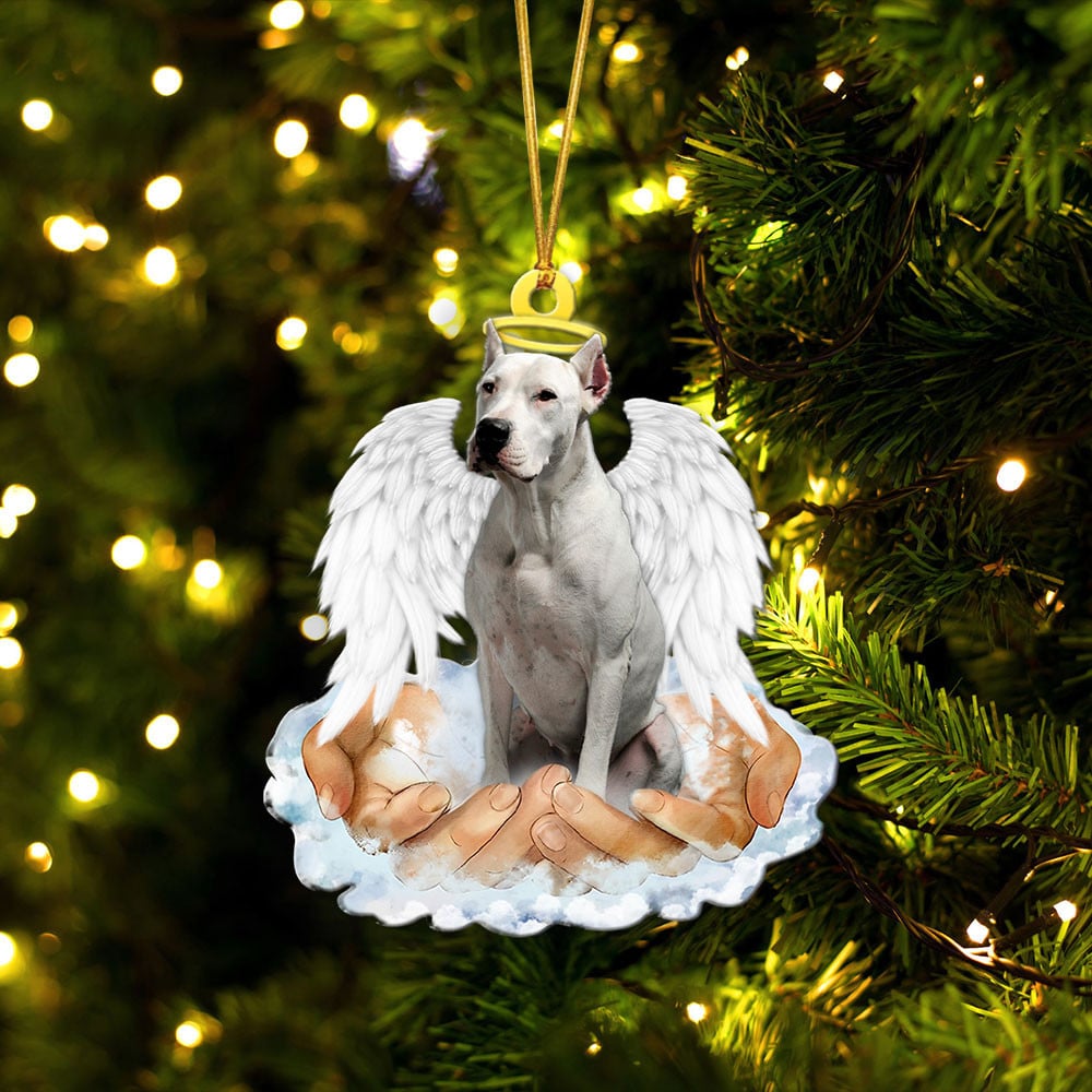 Dogo Argentino-In The Hands Of God Xmas-Two Sided Ornament