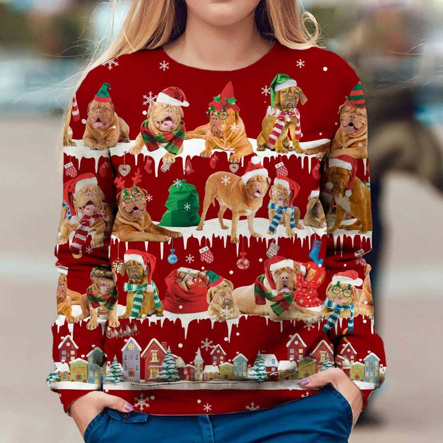 Dogue de Bordeaux - Snow Christmas - Premium Sweatshirt