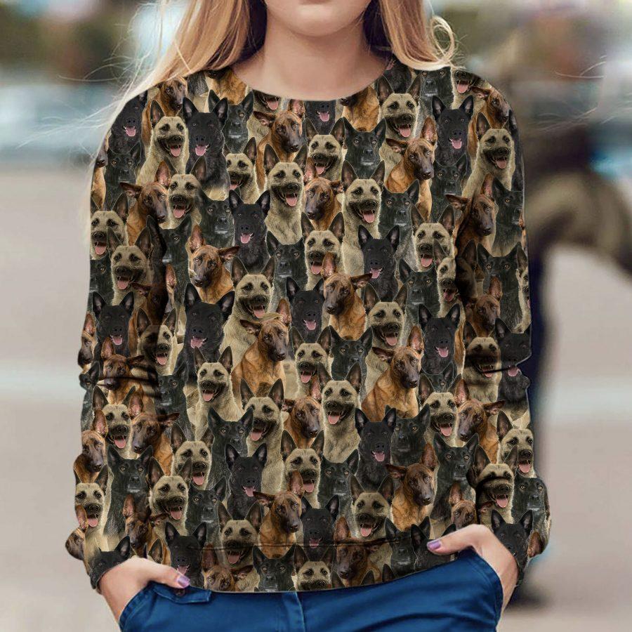 Dutch Shepherd - Full Face - Premium Sweatshirt
