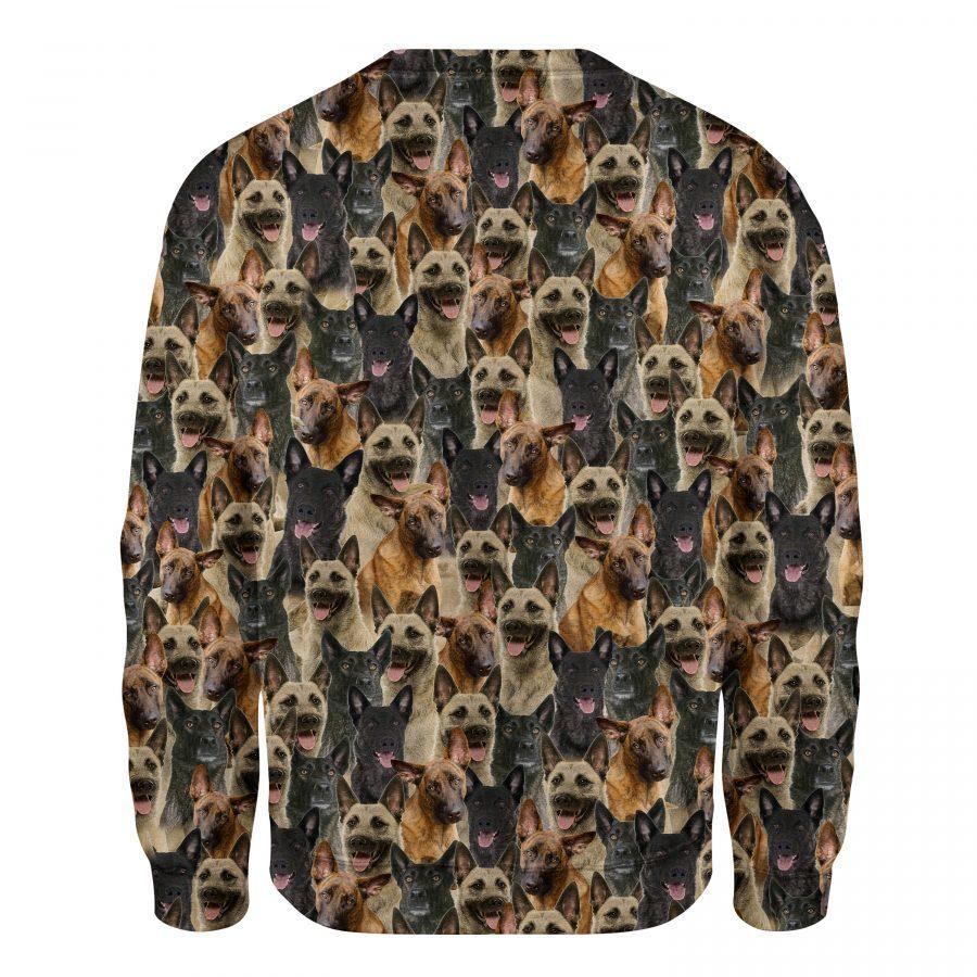 Dutch Shepherd - Full Face - Premium Sweatshirt