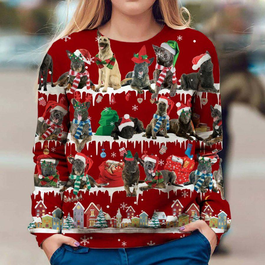 Dutch Shepherd - Snow Christmas - Premium Sweatshirt